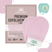 Premium Exfoliating Mitt for Body (2pc)