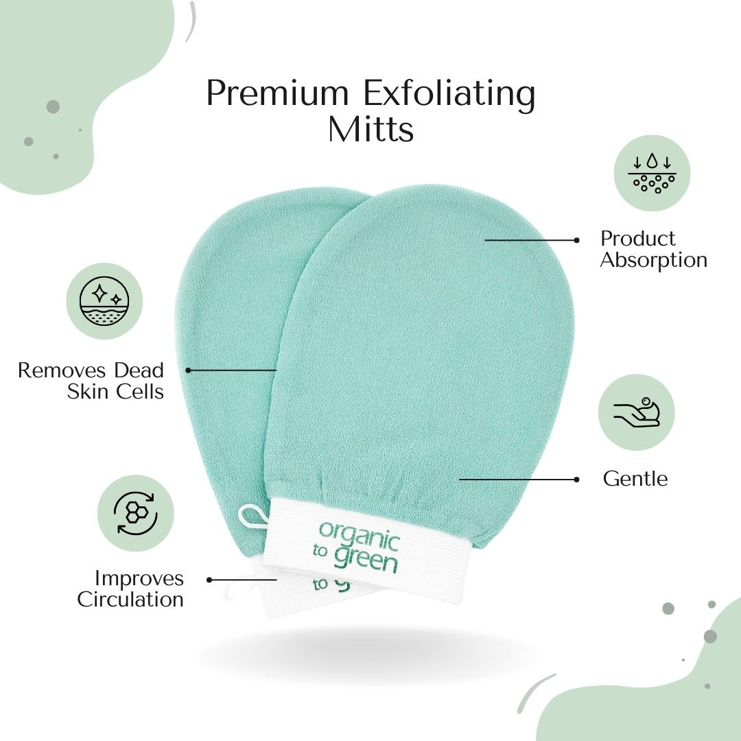 Premium Exfoliating Mitt for Body (2pc)