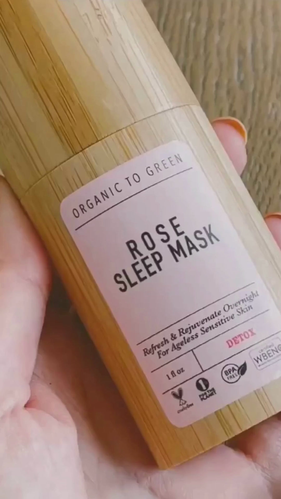 Rose Sleep Mask - Detox