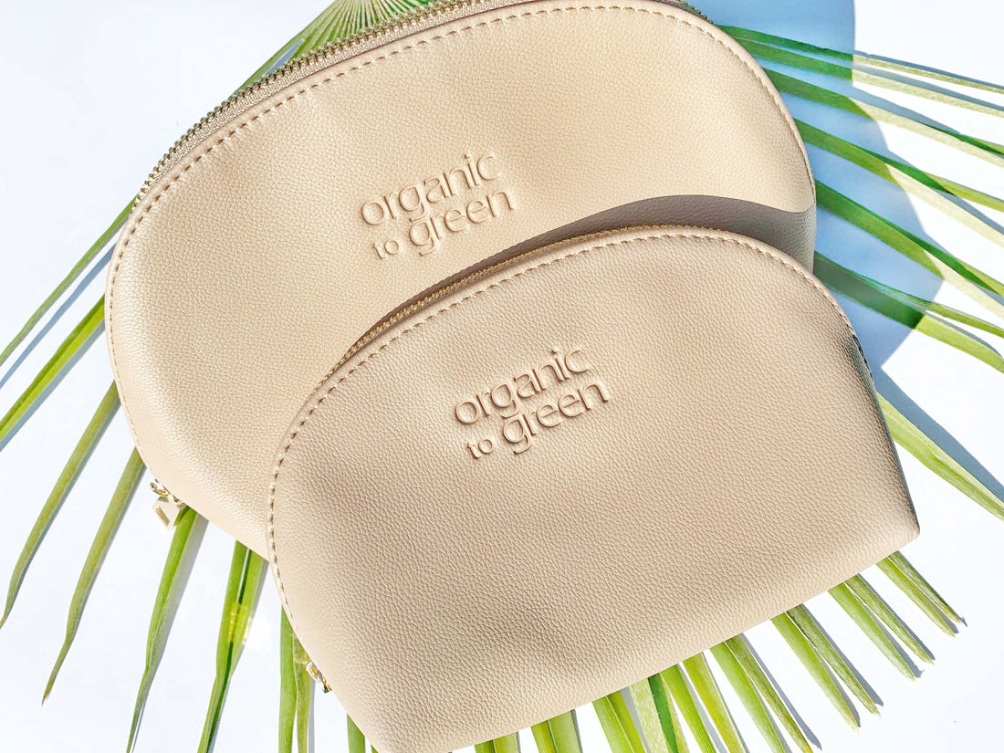 Luxury Vegan Leather Cosmetic Toiletry Travel Bag