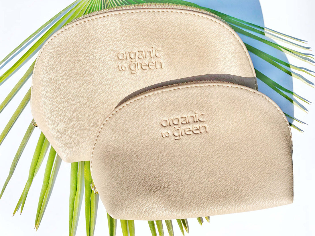 Luxury Vegan Leather Cosmetic Toiletry Travel Bag