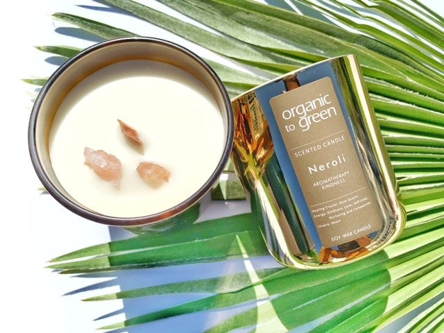 KINDNESS - Neroli Aromatherapy with Rose Quartz CANDLE