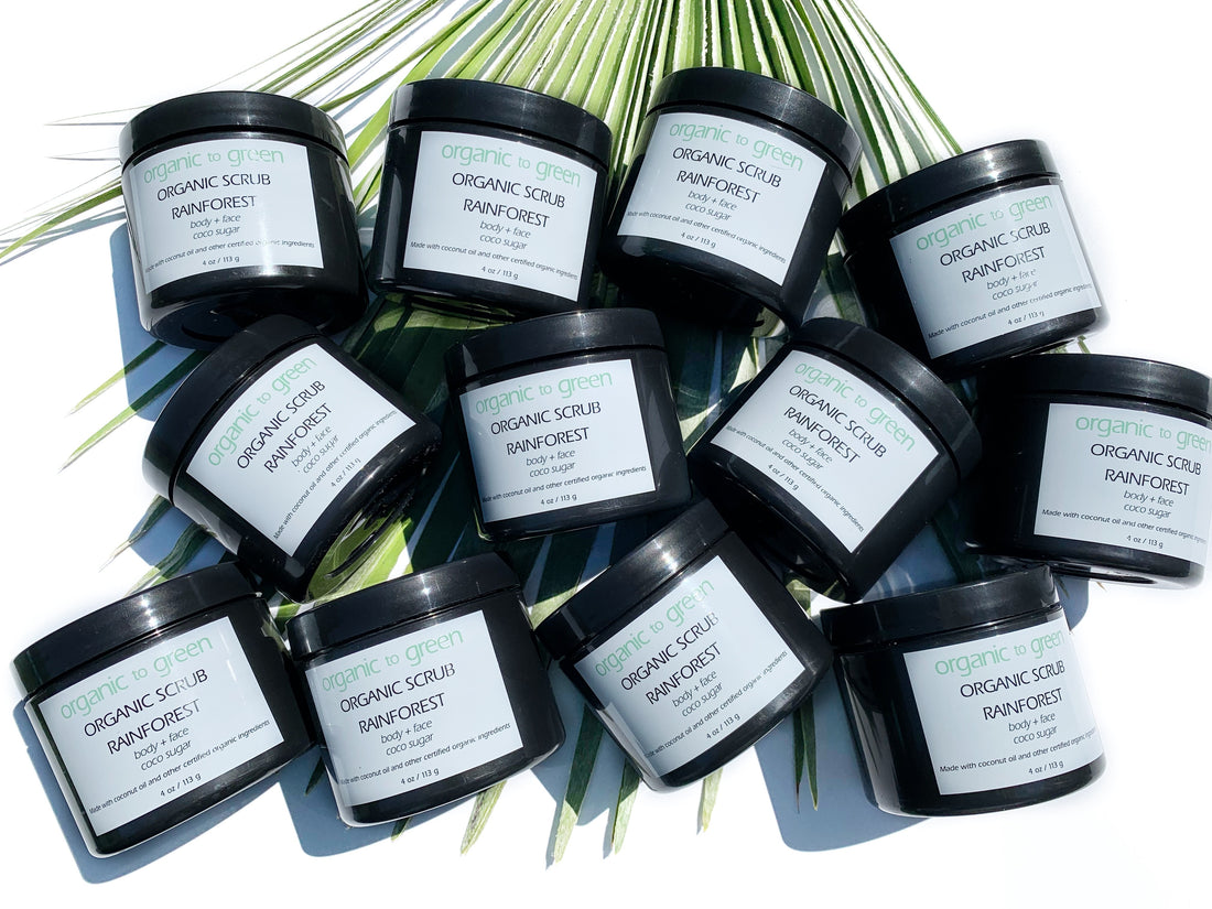 RAINFOREST Organic Coconut Oil Sugar Scrub - Wholesale Case of 12