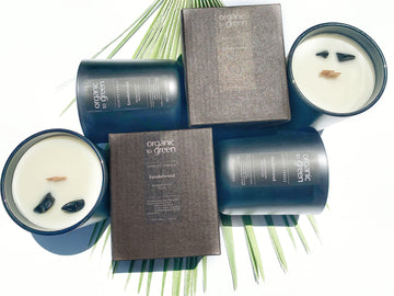 PROTECTION - Sandalwood Aromatherapy with Black Tourmaline CANDLE - Wholesale Case of 12