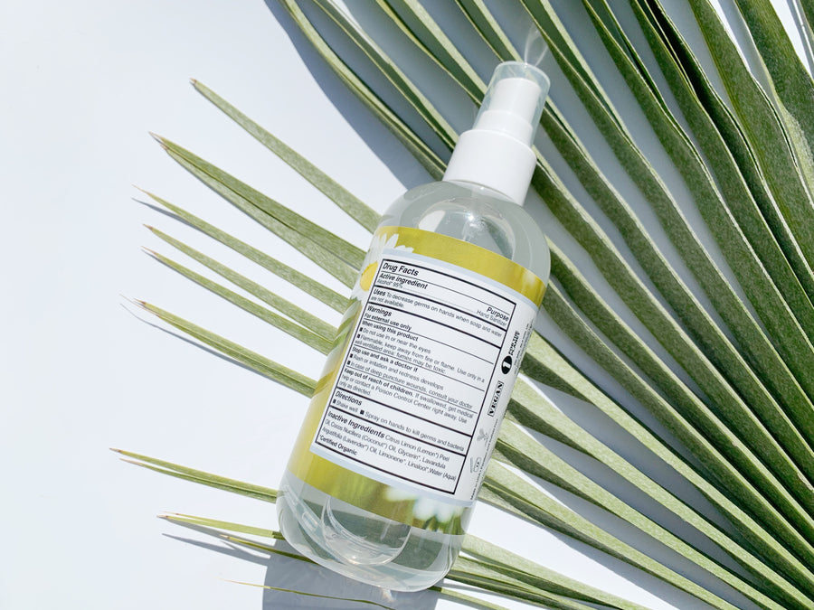 Clean Organic Hand Sanitizer Spray Lavender & Lemon