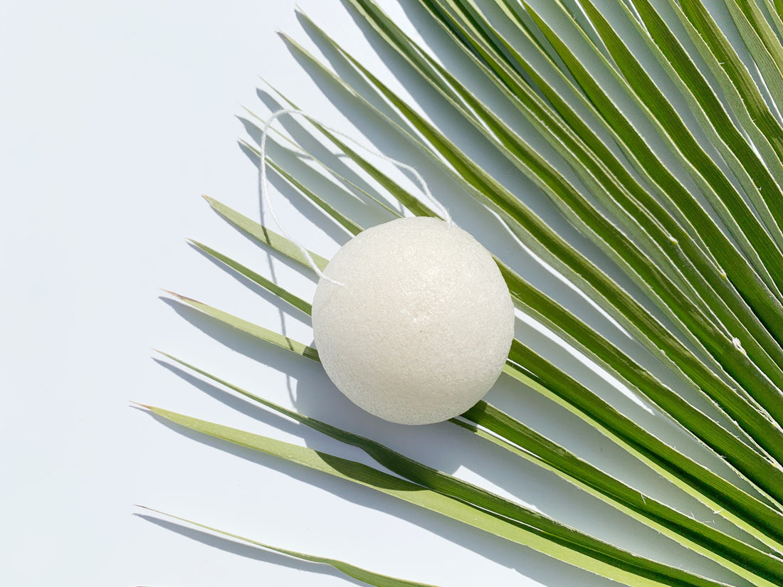 Konjac Face Exfoliating Sponge - Kaolin Clay