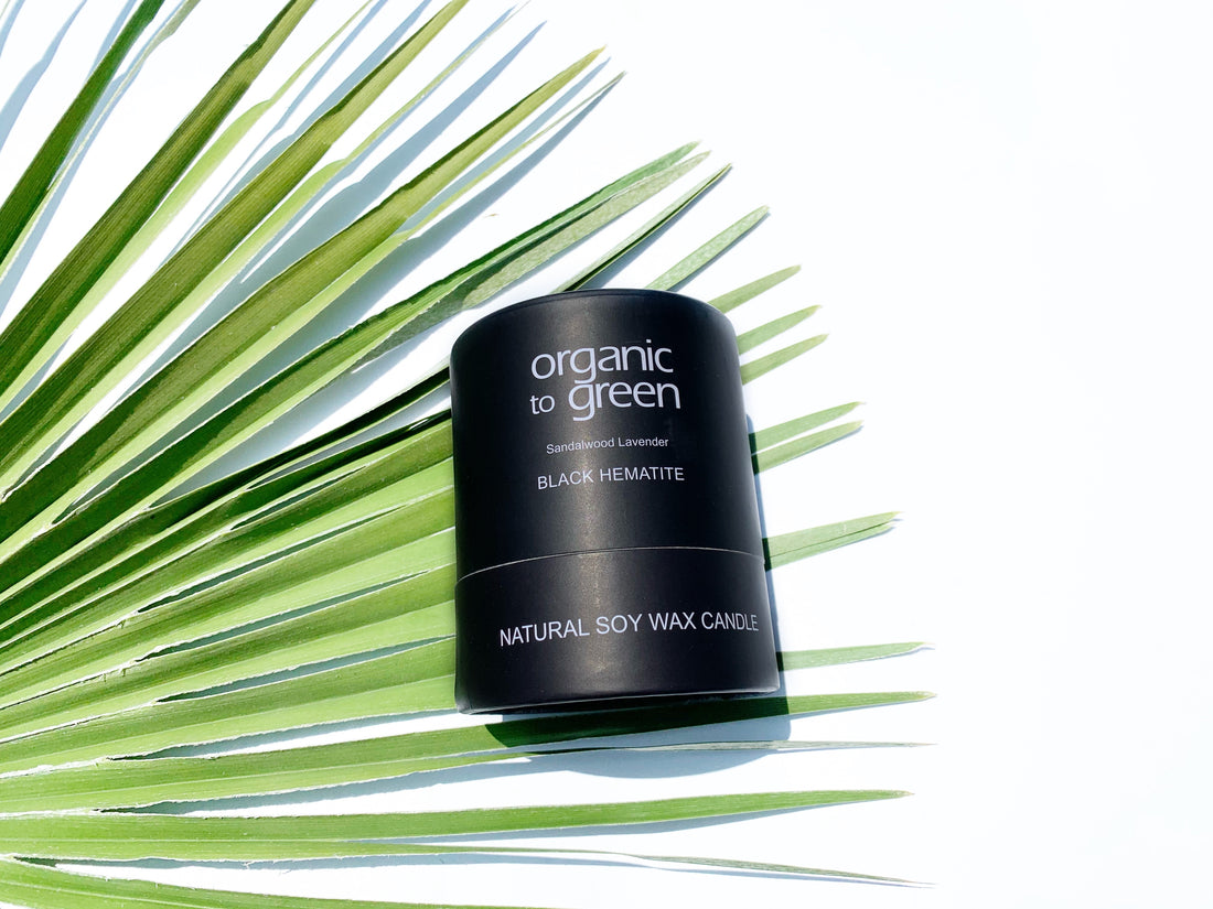 Black Hematite - Sandalwood Lavender CANDLE