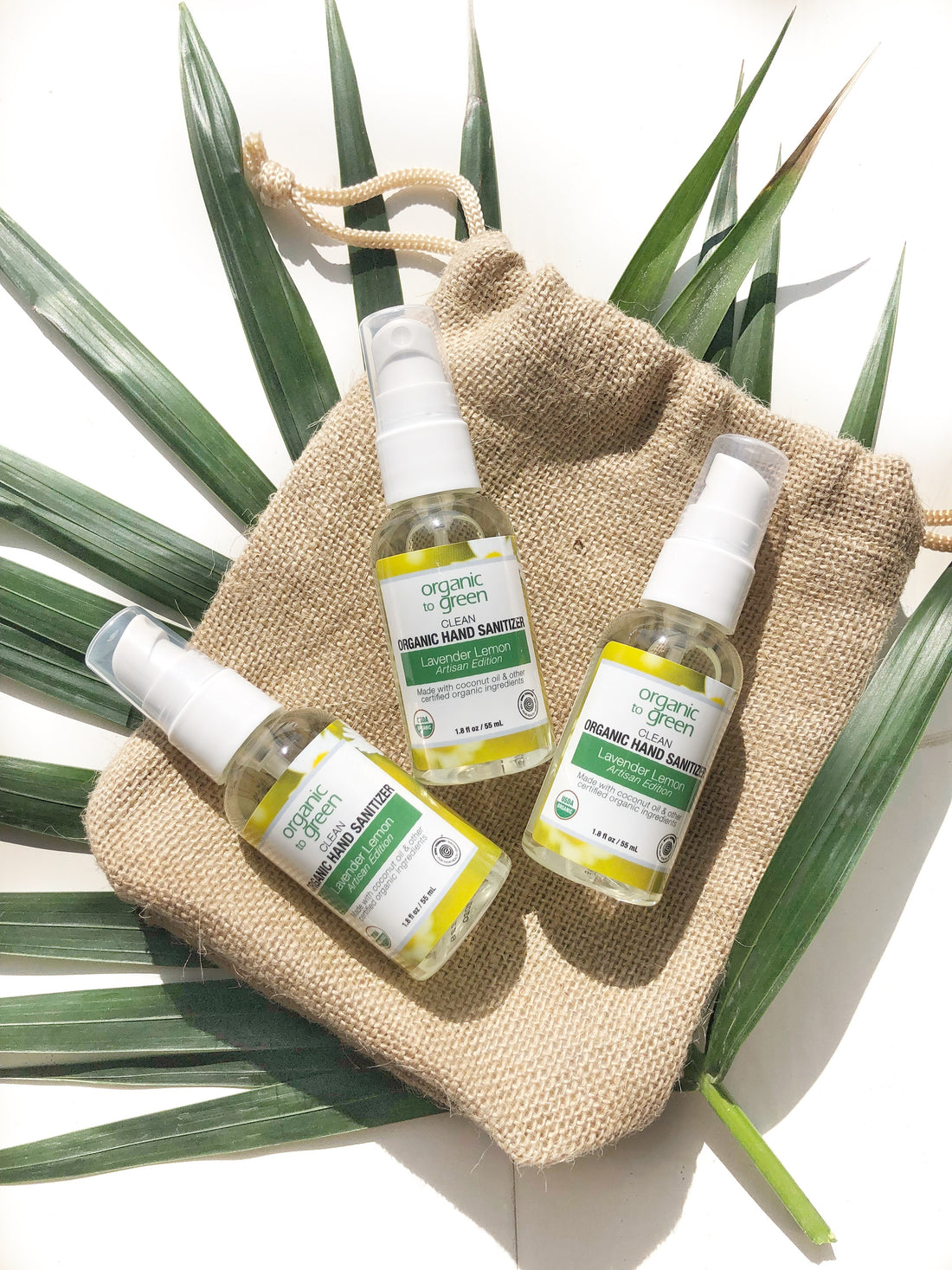 Organic Hand Sanitizer Travel Size Trio