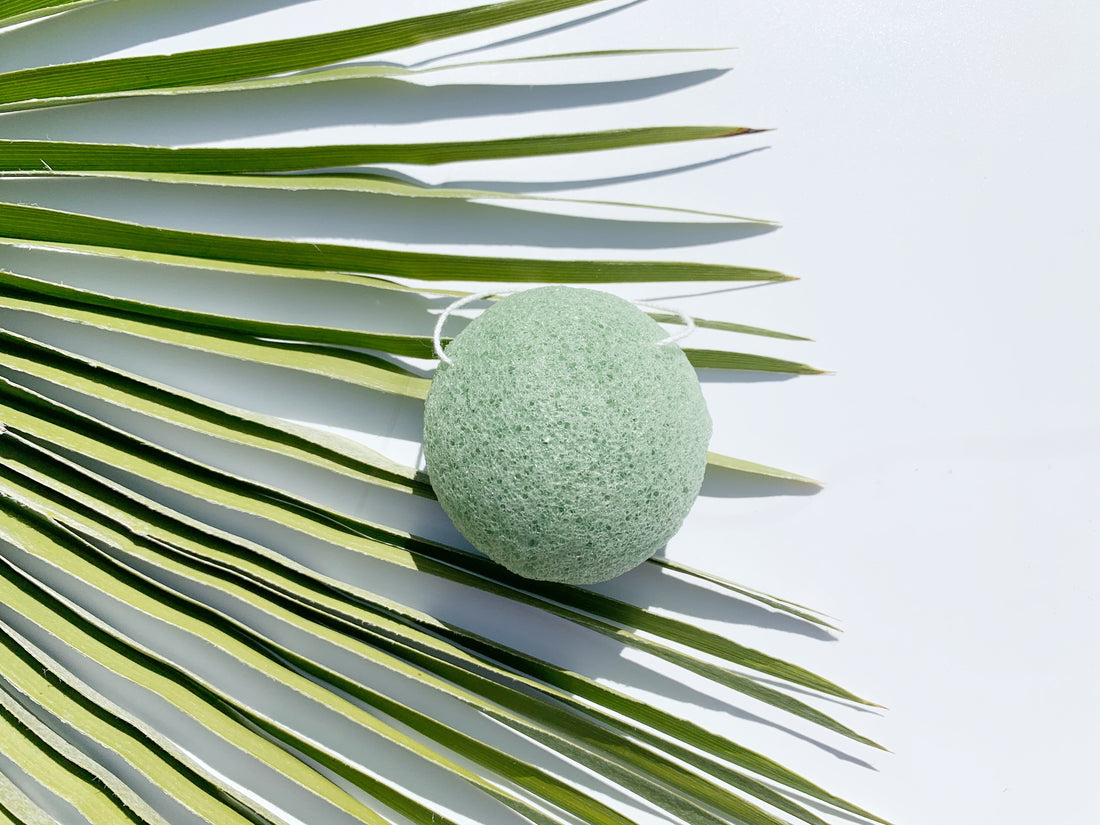 Konjac Face Exfoliating Sponge - Green Tea