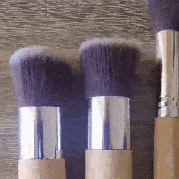 12 Piece Kit Soft and Gentle Vegan + Cruelty-Free Makeup Brushes
