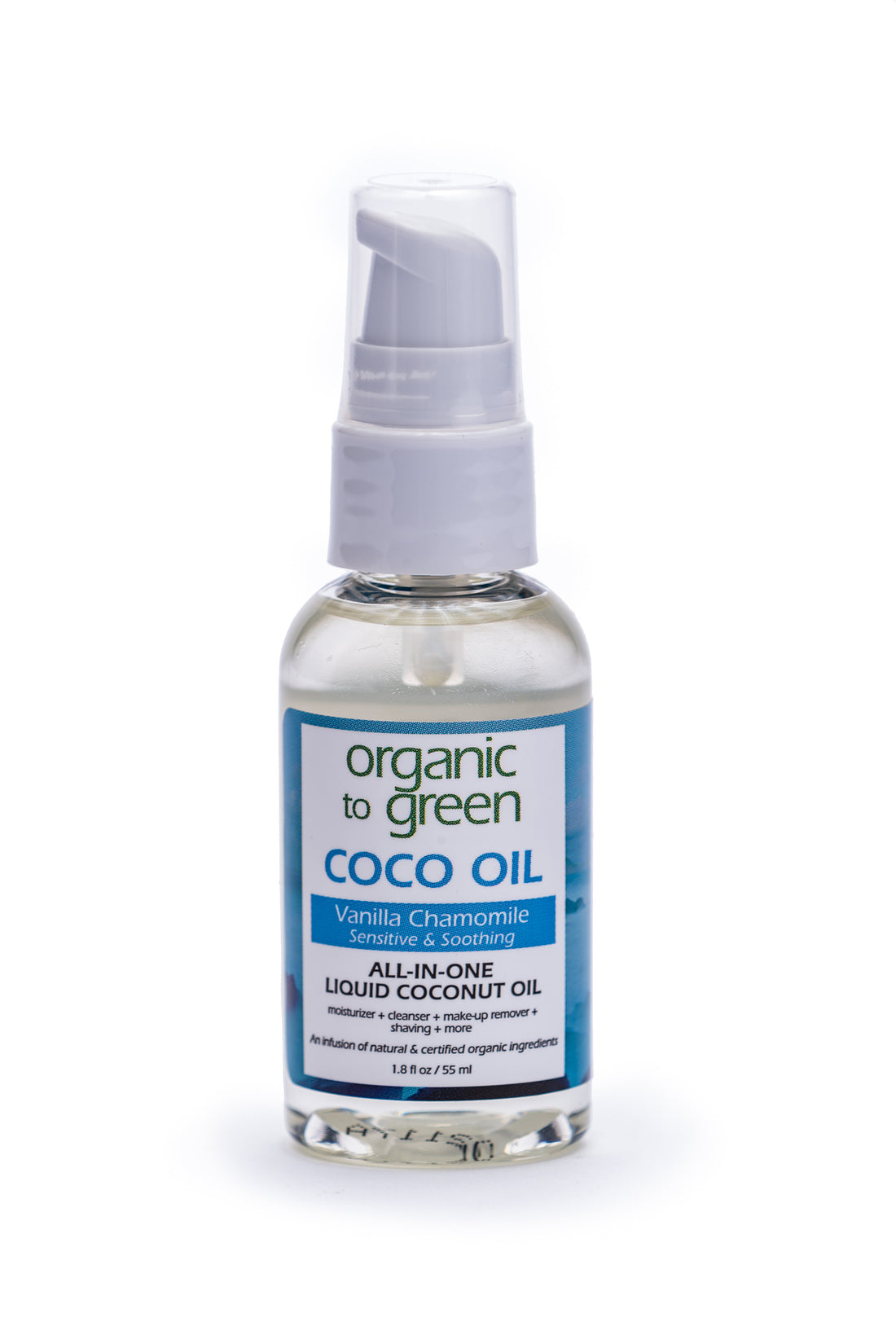 Liquid Coconut Oil Vanilla Chamomile - Sensitive & Soothing Coco Oil