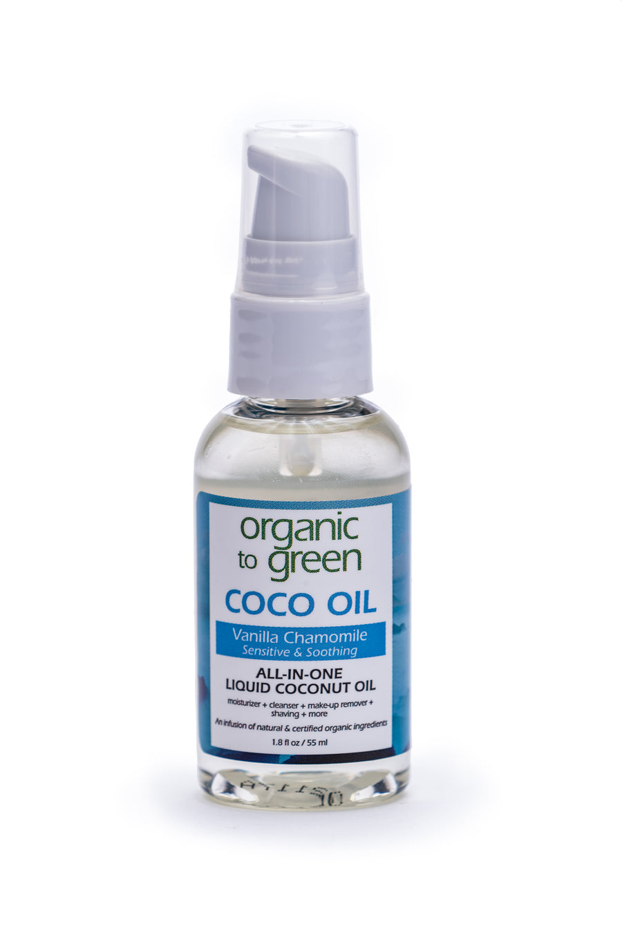 Liquid Coconut Oil Vanilla Chamomile - Sensitive & Soothing Coco Oil