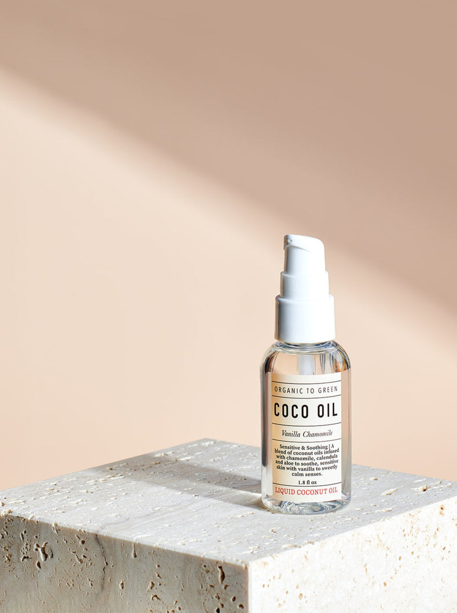 Liquid Coconut Oil Vanilla Chamomile - Sensitive & Soothing Coco Oil