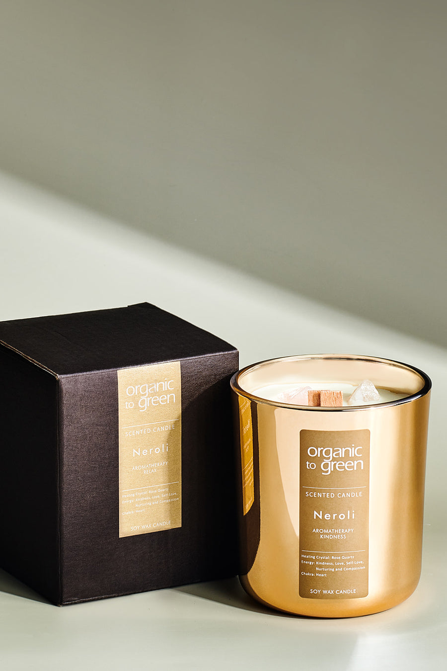 KINDNESS - Neroli Aromatherapy with Rose Quartz CANDLE