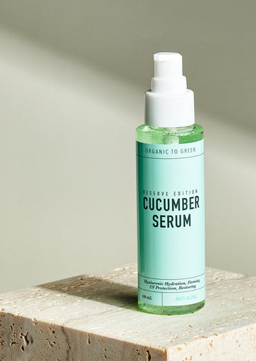 CUCUMBER SERUM - RESERVE EDITION – FOR ANTI-AGING - HYALURONIC HYDRATION, FIRMING, UV PROTECTION, RESTORING
